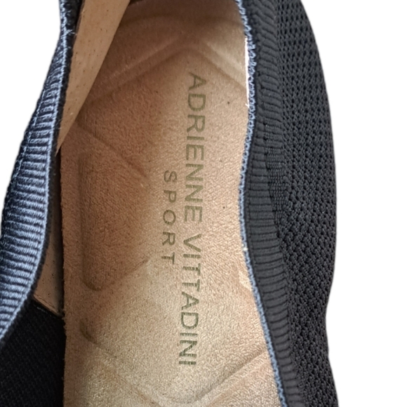 Adrienne Vittadini NIKO Black Slip On Stretch Fabric Espadrille shoes ladies 9.5 - Picture 8 of 9